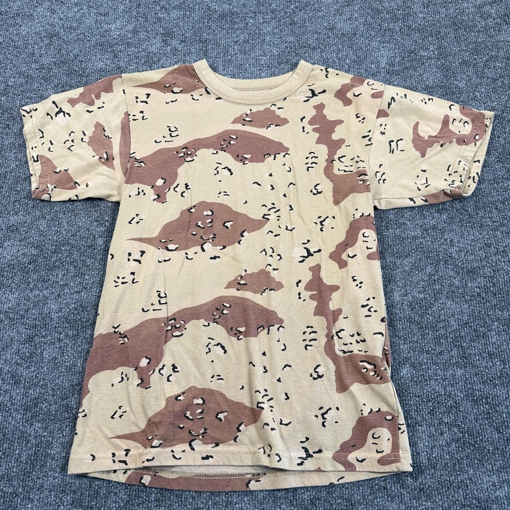 Rothco T-Shirt Mens Small Beige Good Desert Camo Military Hunting Crewneck Tee